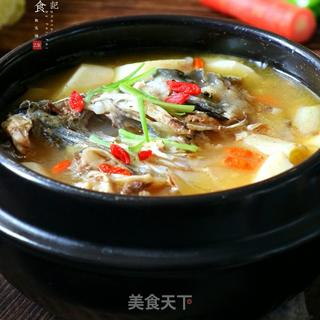 砂锅山药鱼头汤的做法步骤：13