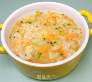 鲜虾时蔬粥的做法步骤:8