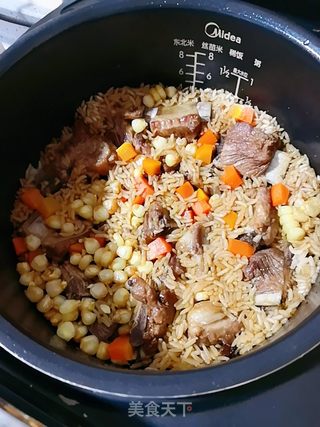 ＃快手营养餐＃排骨焖饭的做法步骤：15