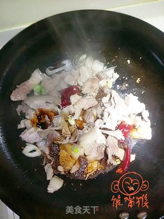 肉片双菇的做法步骤：5