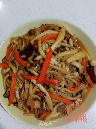肉片双菇的做法步骤：8