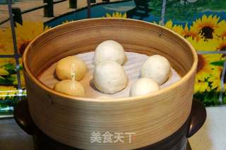 牛奶燕麦馒头的做法步骤:7