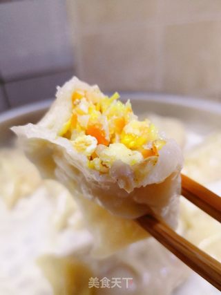 白菜鸡蛋胡萝卜香菇蒸饺的做法步骤:15