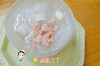 7个月以上三文鱼豆腐7倍粥 的做法步骤:12