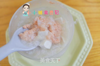 7个月以上三文鱼豆腐7倍粥 的做法步骤:14