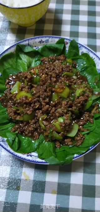 肉末青菜的做法步骤:8