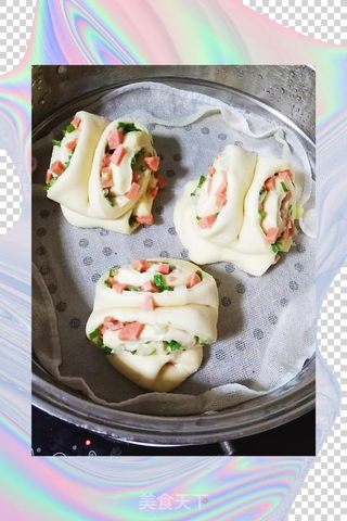 咸味花卷的做法步骤:14