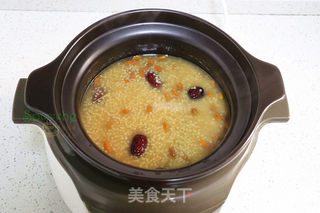 红糖小米粥的做法步骤:7