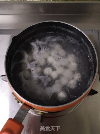 玫瑰米酒小汤圆的做法步骤:3