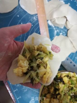 鹅蛋青萝卜馅饼的做法步骤:13
