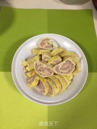 蛋卷青菜煮面的做法步骤：2