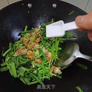 韭菜炒扇贝的做法步骤:8
