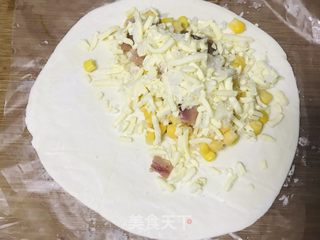 酥皮培根芝士饼的做法步骤：6