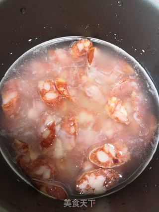 香肠蔬菜焖饭的做法步骤:5