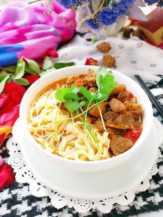 牛肉手擀鸡蛋面的做法步骤:18