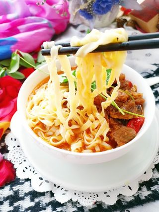 牛肉手擀鸡蛋面的做法步骤:19