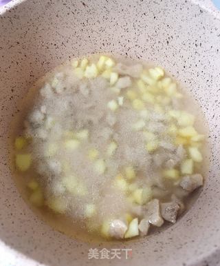 鸡肉栗子双米粥的做法步骤:5