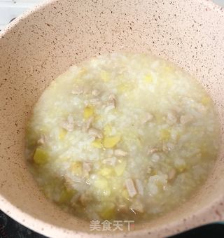 鸡肉栗子双米粥的做法步骤:6