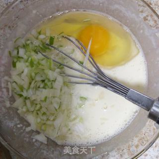 葱花鸡蛋饼的做法步骤:4