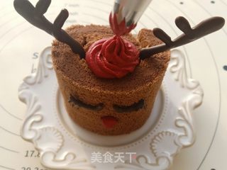 麋鹿蛋糕卷的做法步骤:15
