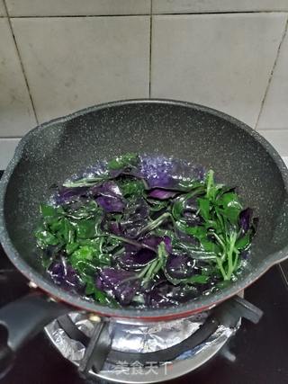 拌紫贝菜的做法步骤:4