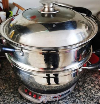 玉米面蓝莓发糕的做法步骤:3