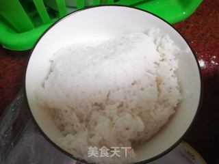 萝卜干炒饭的做法步骤:3