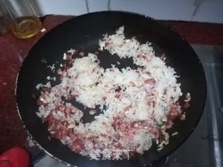 萝卜干炒饭的做法步骤:6