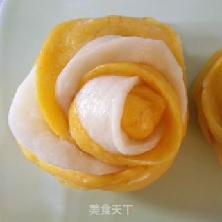 双色玫瑰?馒头的做法步骤:10