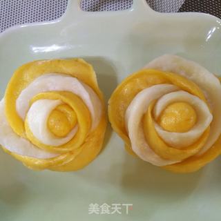 双色玫瑰?馒头的做法步骤:11