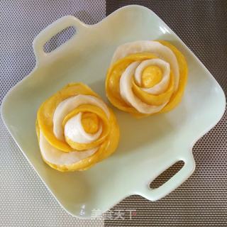 双色玫瑰?馒头的做法步骤:12