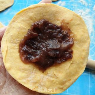 利仁电饼铛试用?南瓜芝麻豆沙小饼?的做法步骤:7