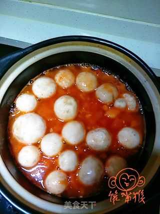 番茄砂锅土豆粉的做法步骤:7