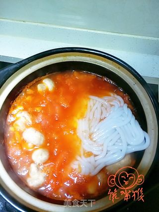 番茄砂锅土豆粉的做法步骤:8