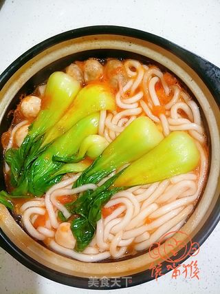 番茄砂锅土豆粉的做法步骤:10