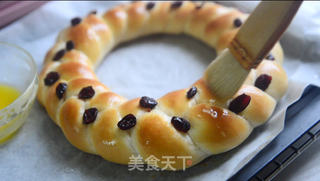 圣诞花环面包的做法步骤:15