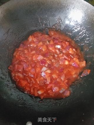 虾仁火腿披萨的做法步骤:5