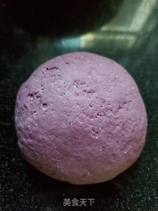 紫色甜甜圈馒头的做法步骤:2