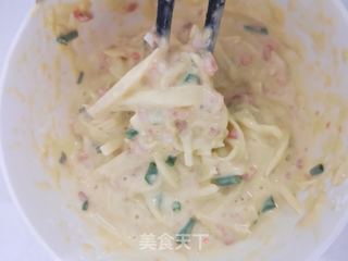 莲藕丝饼的做法步骤:8