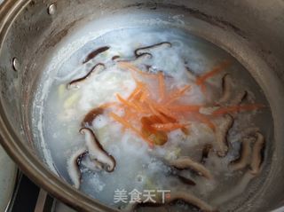 香菇鸡丝粥的做法步骤:11