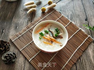 香菇鸡丝粥的做法步骤:12