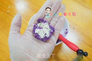 12个月以上辅食紫薯奶酪谷物米饼的做法步骤:7