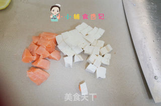 8个月以上三文鱼胡萝卜豆腐羹的做法步骤:6