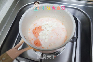 8个月以上三文鱼胡萝卜豆腐羹的做法步骤:8