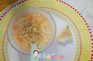 8个月以上辅食清蒸鳕鱼&猪肉松胡萝卜粥的做法步骤:6
