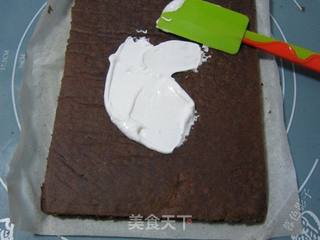 圣诞树桩蛋糕步骤,详细简单一次就成功的做法步骤:9