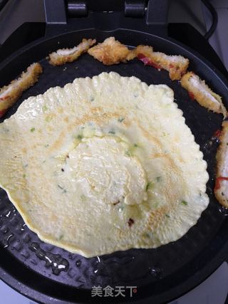 葱花鸡蛋卷饼的做法步骤:7
