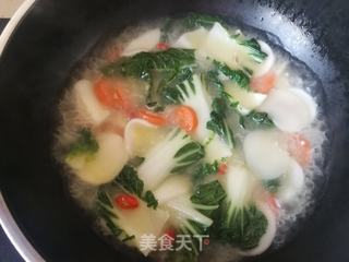 胡萝卜白菜年糕汤的做法步骤:9