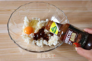 爆浆芝士饭团的做法步骤:3