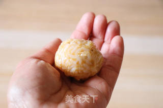 爆浆芝士饭团的做法步骤:6